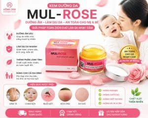 Kem Dưỡng Da Mul Rose Dưỡng Ẩm Sáng Mịn Chính Hãng