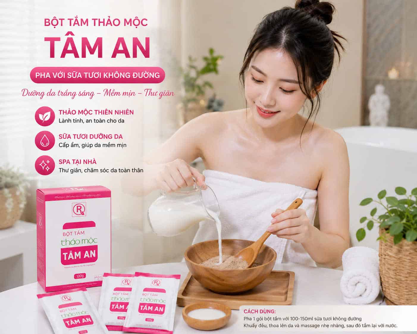 z7797092663742_9baf8ea92ce6f834aae5e12d3c53d76a Bột Tắm Thảo Mộc Tâm An Dịu Nhẹ Chăm Sóc Da | Mul Rose