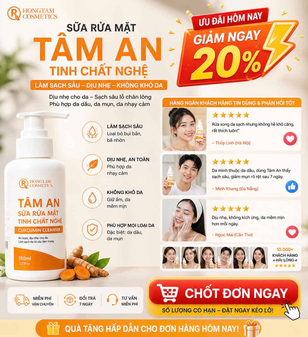 z7793326054194_110db8d8d304b19a0538e1ce1a6a28d9 Sữa Rửa Mặt Tâm An Chính Hãng Cho Da Sạch Dịu Nhẹ