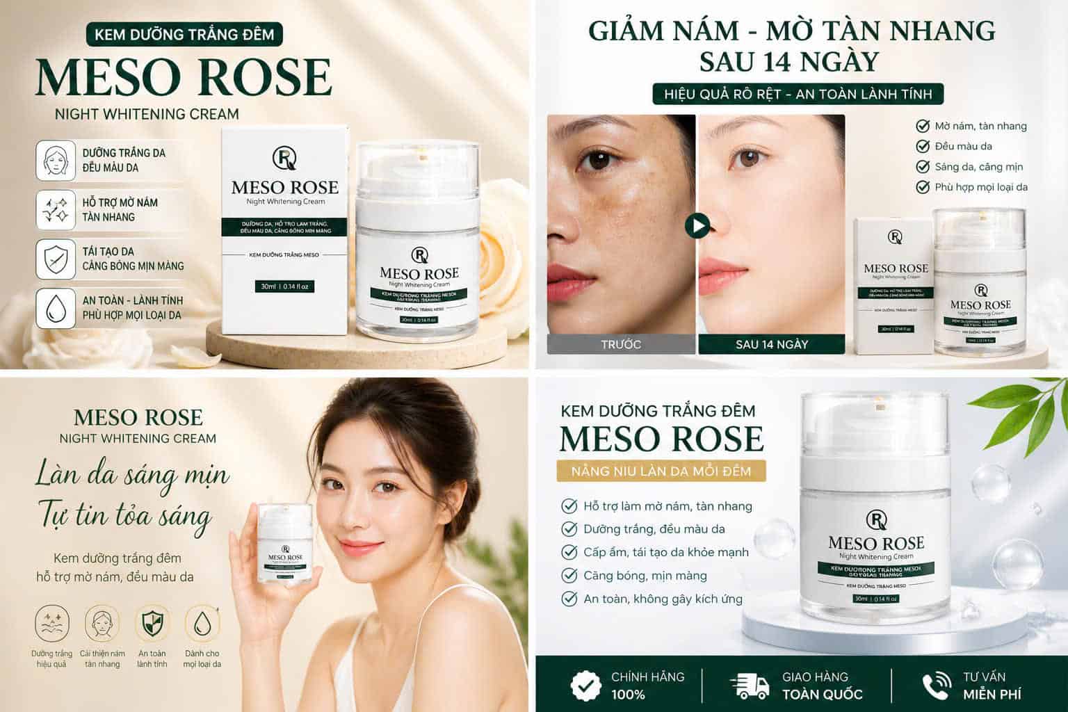 z7789357536896_f0c69af3ba078899fde34d6d9b50cc1a Kem Dưỡng Đêm Meso Rose Chính Hãng