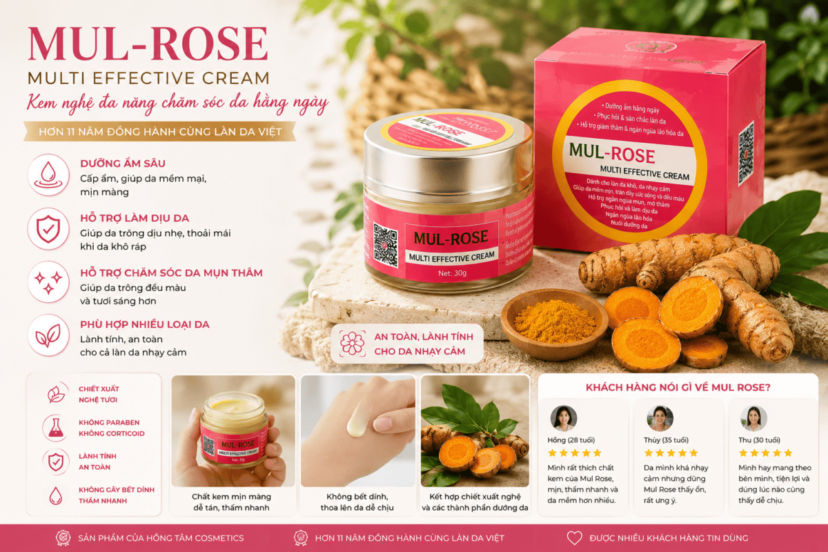 mul rose, kem nghệ mul rose, kem Đà Nẵng mul rose