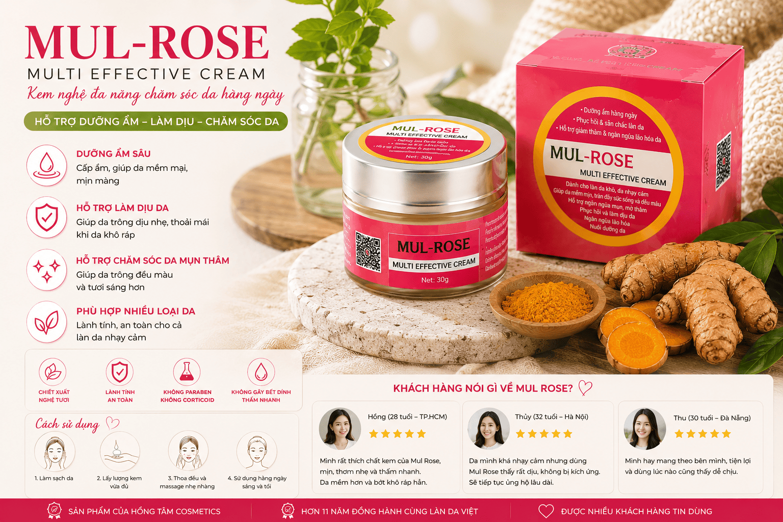 Kem Nghệ Mul Rose Đa Năng | Mul Rose Chính Hãng