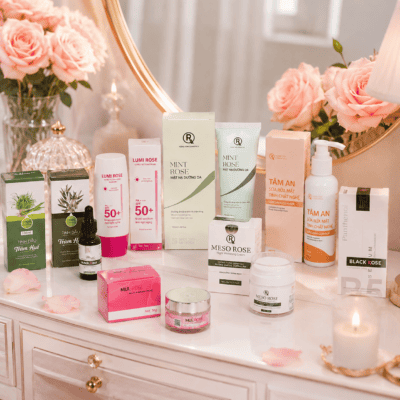 Bộ sản phẩm Mul Rose chính hãng chăm sóc da tại nhà