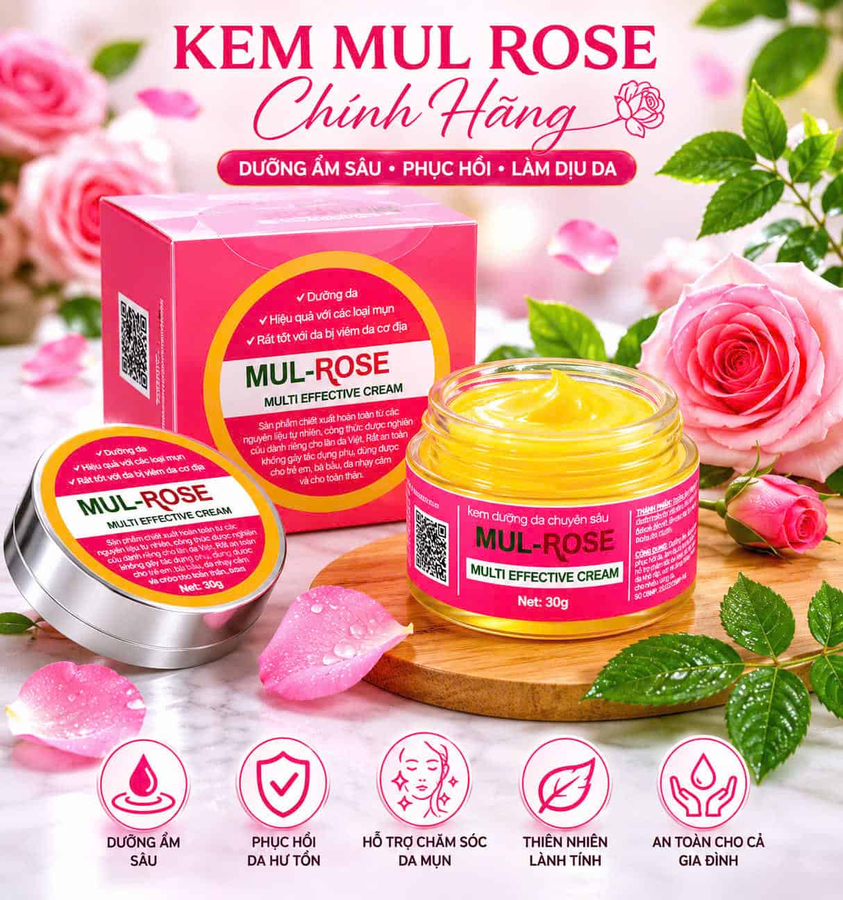 Kem Mul Rose Chính Hãng Hồng Tâm Cosmetics