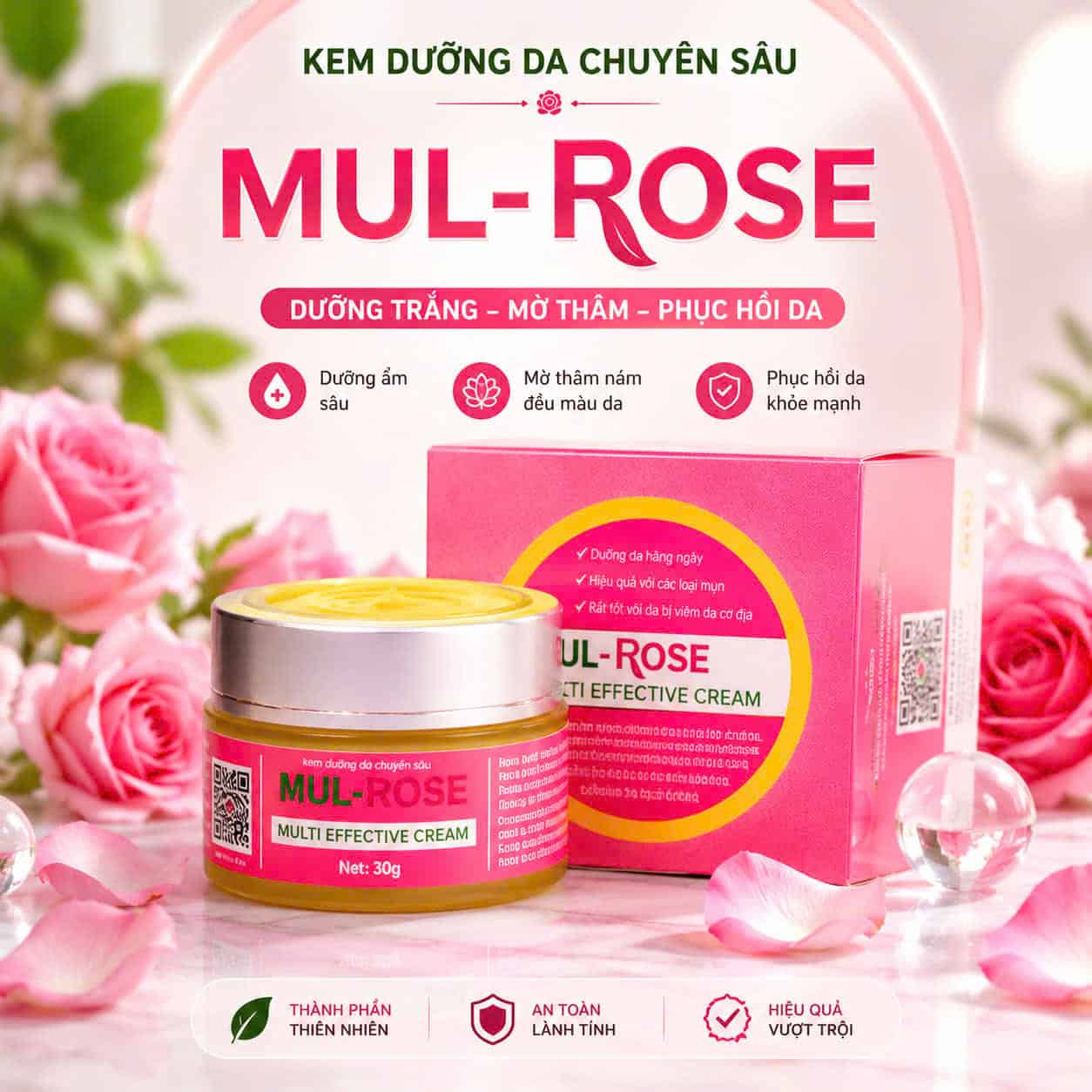 Khách hàng sử dụng Kem Mul Rose chính hãng