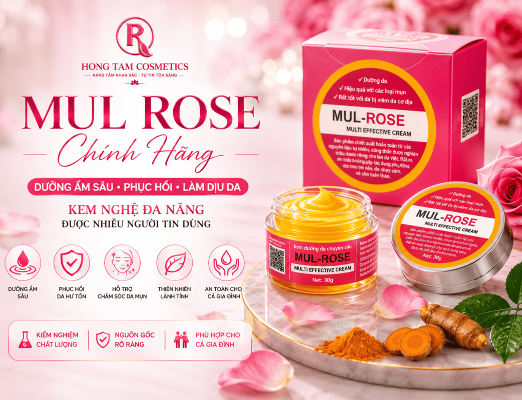 Mul Rose chính hãng kem nghệ Mul Rose kem đa năng Mul Rose