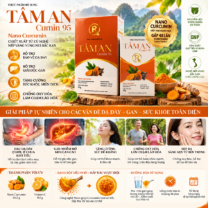 Tâm An Cumin 95 Nano Curcumin từ nghệ nếp vàng Bắc Kạn 35g
